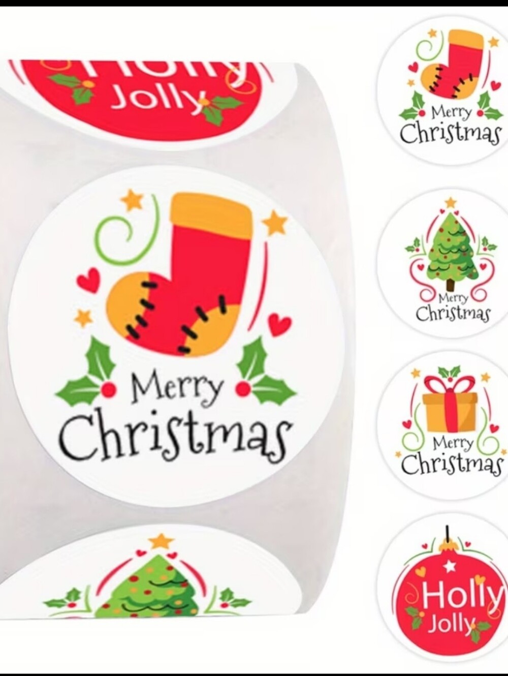 Christmas Stickers, Qty 500